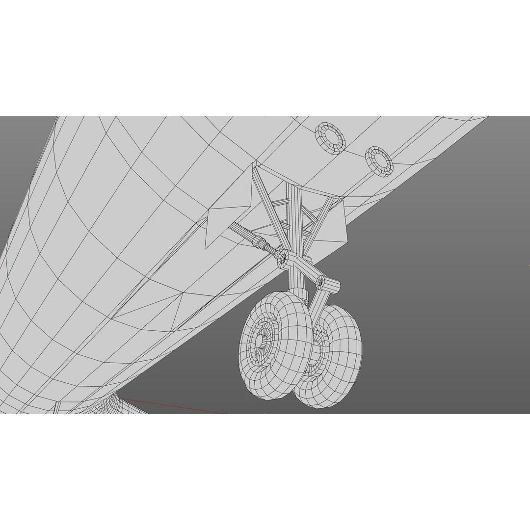 Tu-154 3D Model – Detailed Jet Airliner with Animation, FBX - View 19
