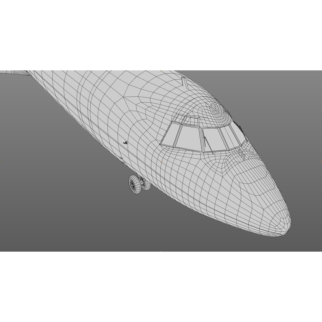 Tu-154 3D Model – Detailed Jet Airliner with Animation, FBX - View 20