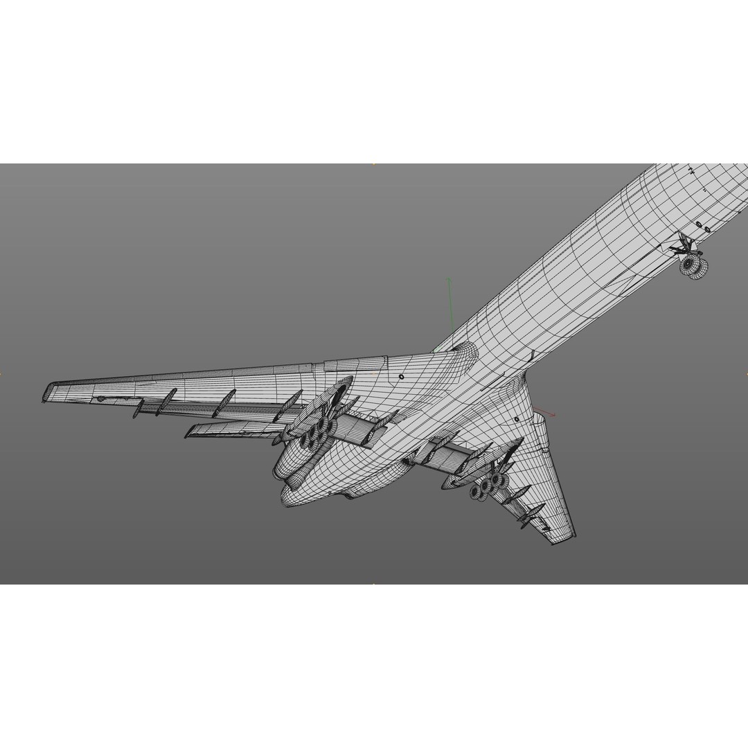 Tu-154 3D Model – Detailed Jet Airliner with Animation, FBX - View 21