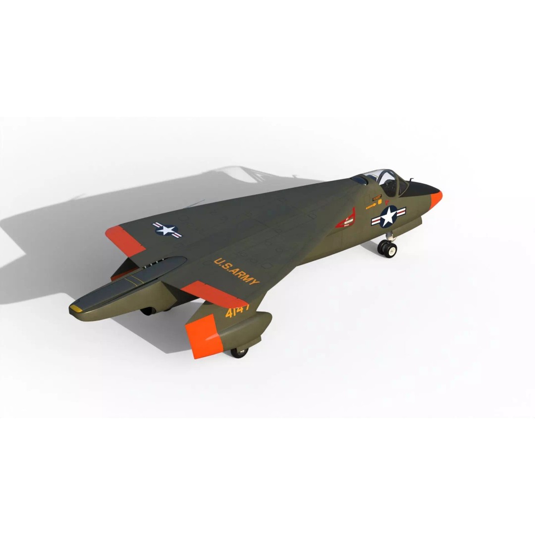 XV-2 Convertiplane 3D Model – Experimental VTOL Aircraft, FBX & OBJ - View 15