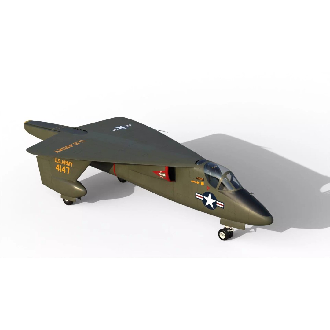 XV-2 Convertiplane 3D Model – Experimental VTOL Aircraft, FBX & OBJ - View 17