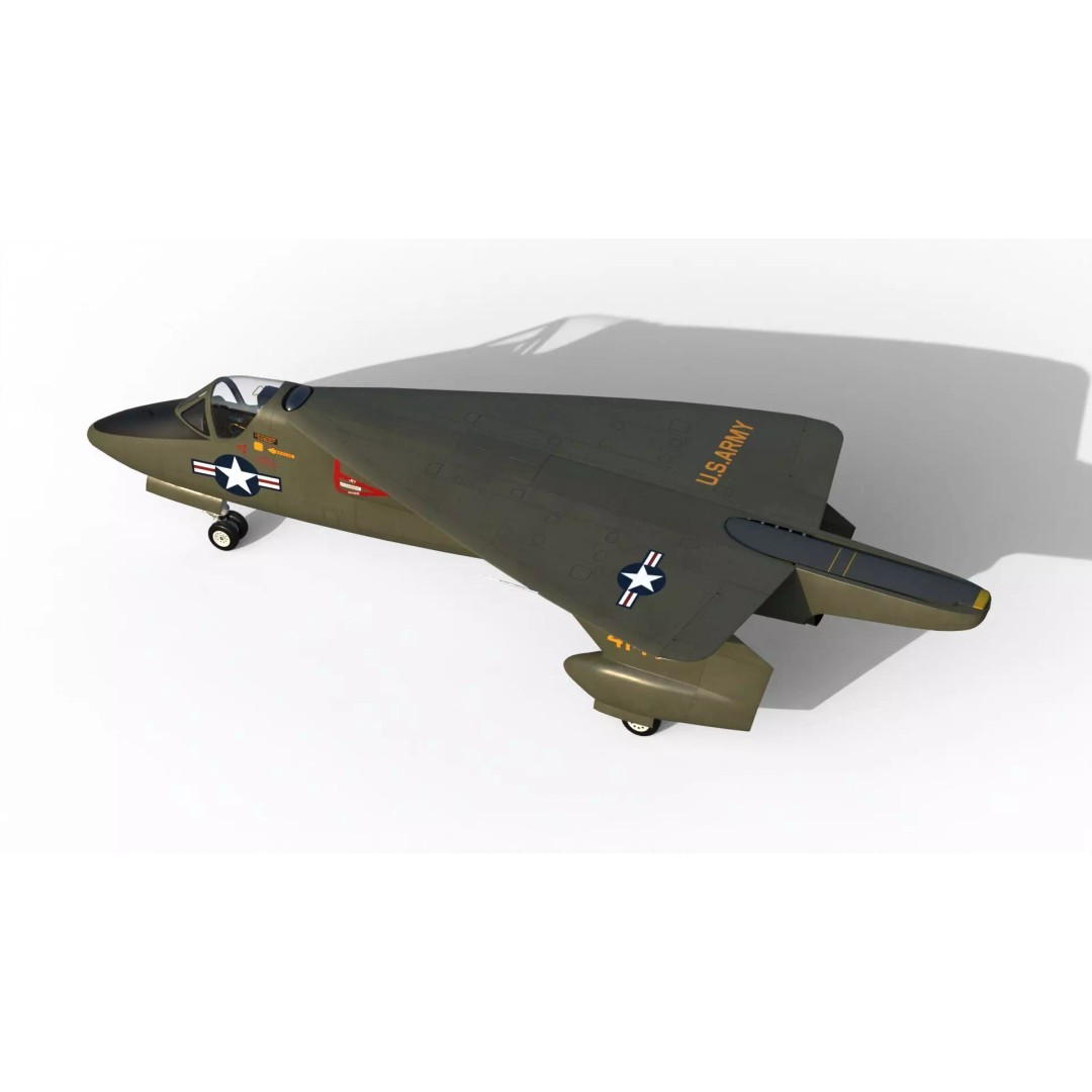XV-2 Convertiplane 3D Model – Experimental VTOL Aircraft, FBX & OBJ - View 19