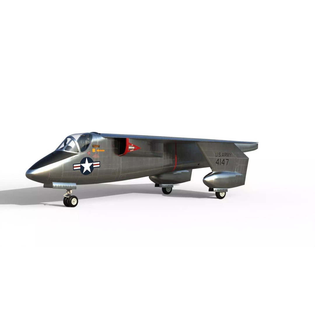 XV-2 Convertiplane 3D Model – Experimental VTOL Aircraft, FBX & OBJ - View 20
