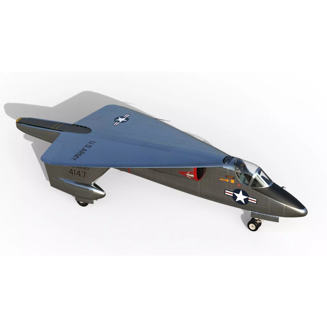 XV-2 Convertiplane 3D Model – Experimental VTOL Aircraft, FBX & OBJ - View 6