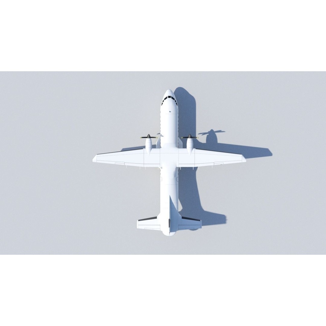 CASA C-295 3D Model – Low Poly Military Aircraft for Scenery - View 13