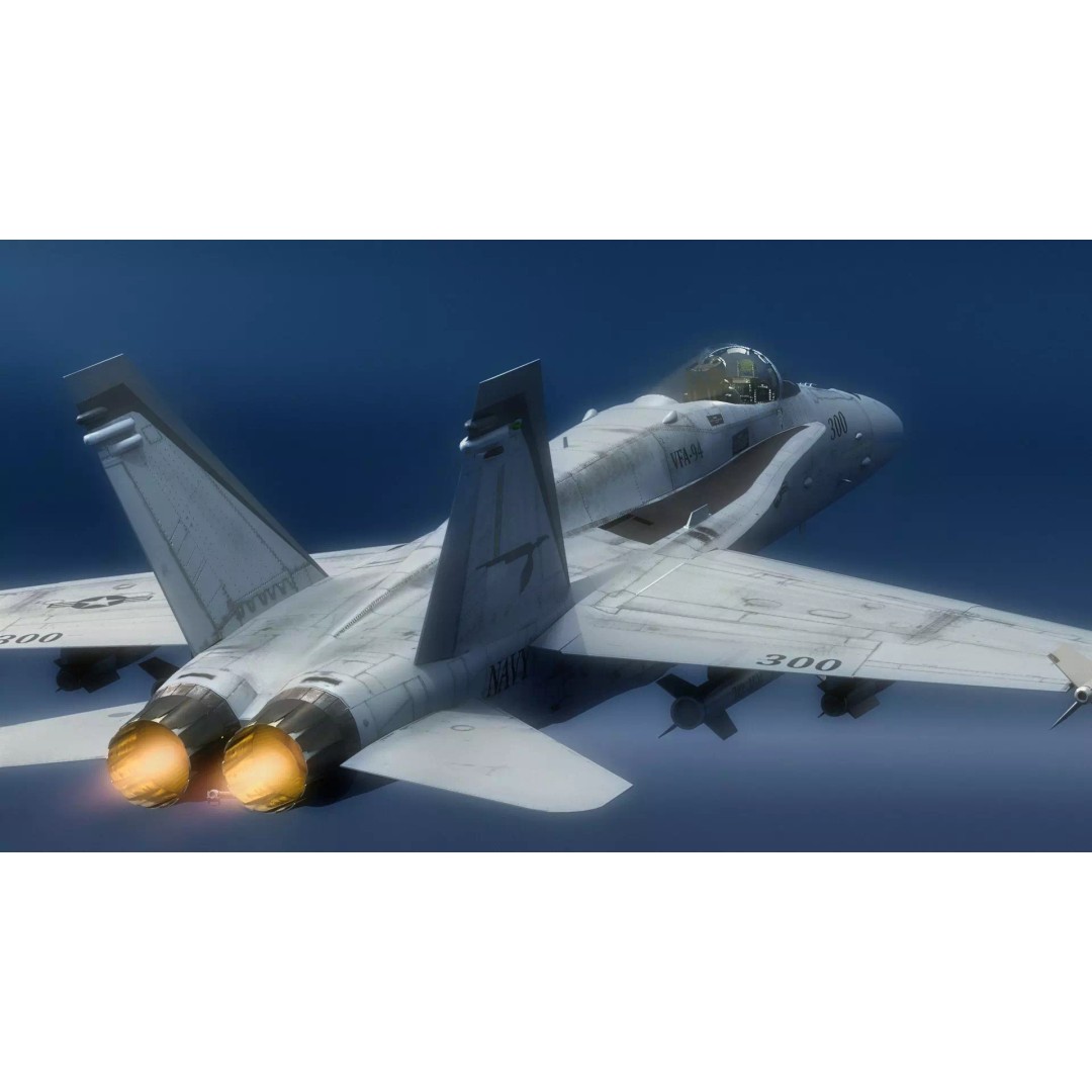 F/A 18 Hornet 3D Model – Fully Rigged Low Poly Aircraft for Animation - View 26