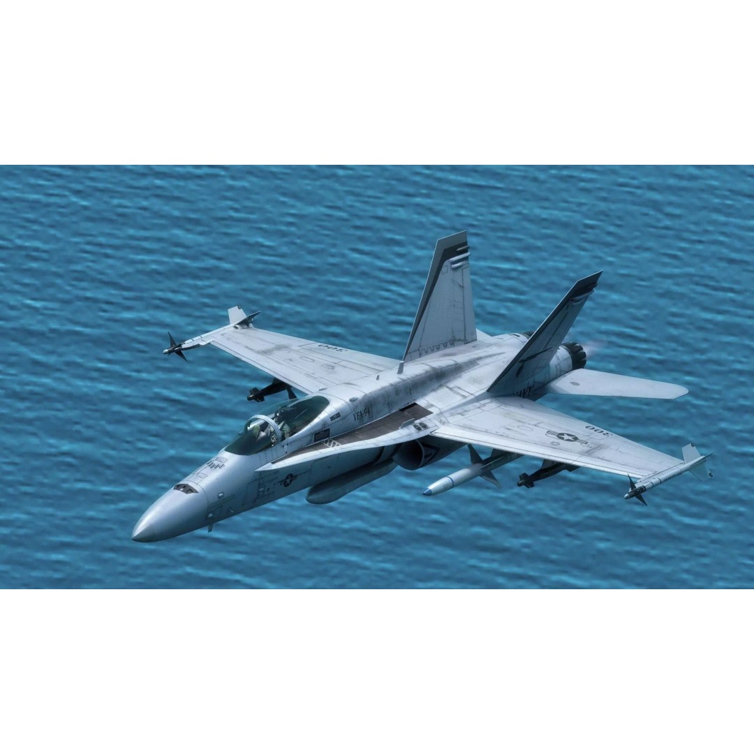 F/A 18 Hornet 3D Model – Fully Rigged Low Poly Aircraft for Animation - View 27
