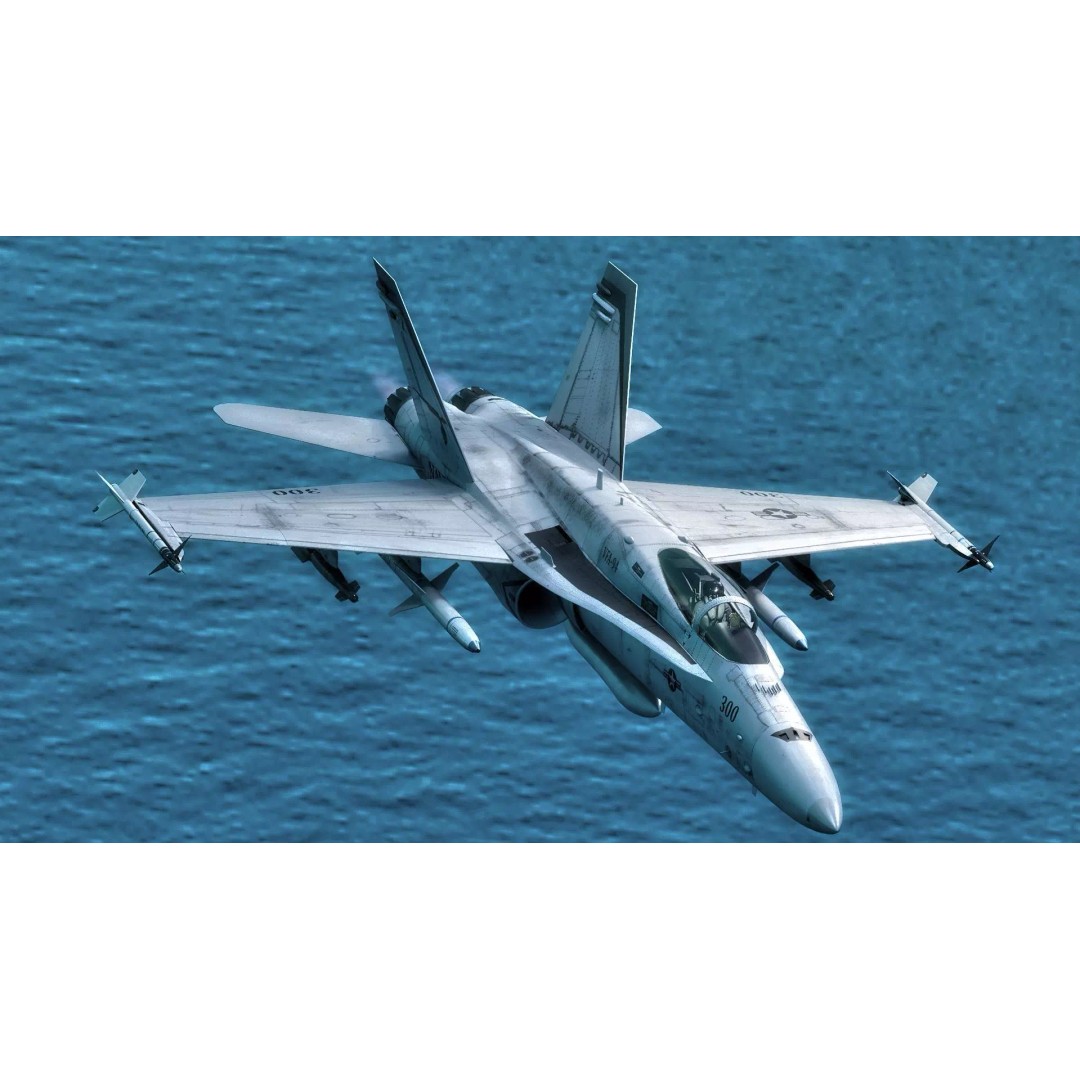 F/A 18 Hornet 3D Model – Fully Rigged Low Poly Aircraft for Animation - View 28