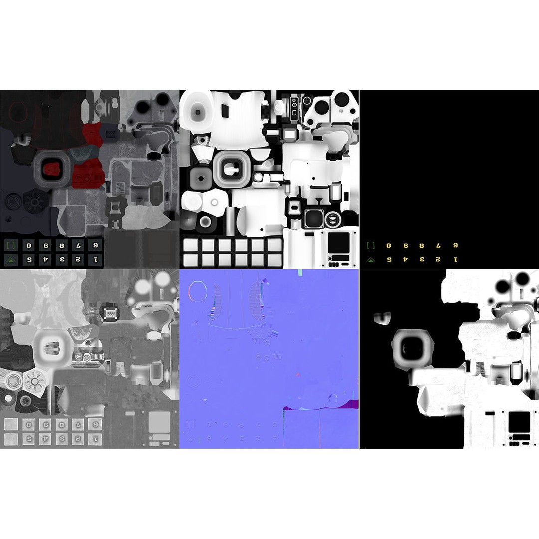 Joystick 3D Model – Photorealistic Game Asset with PBR Textures - View 10