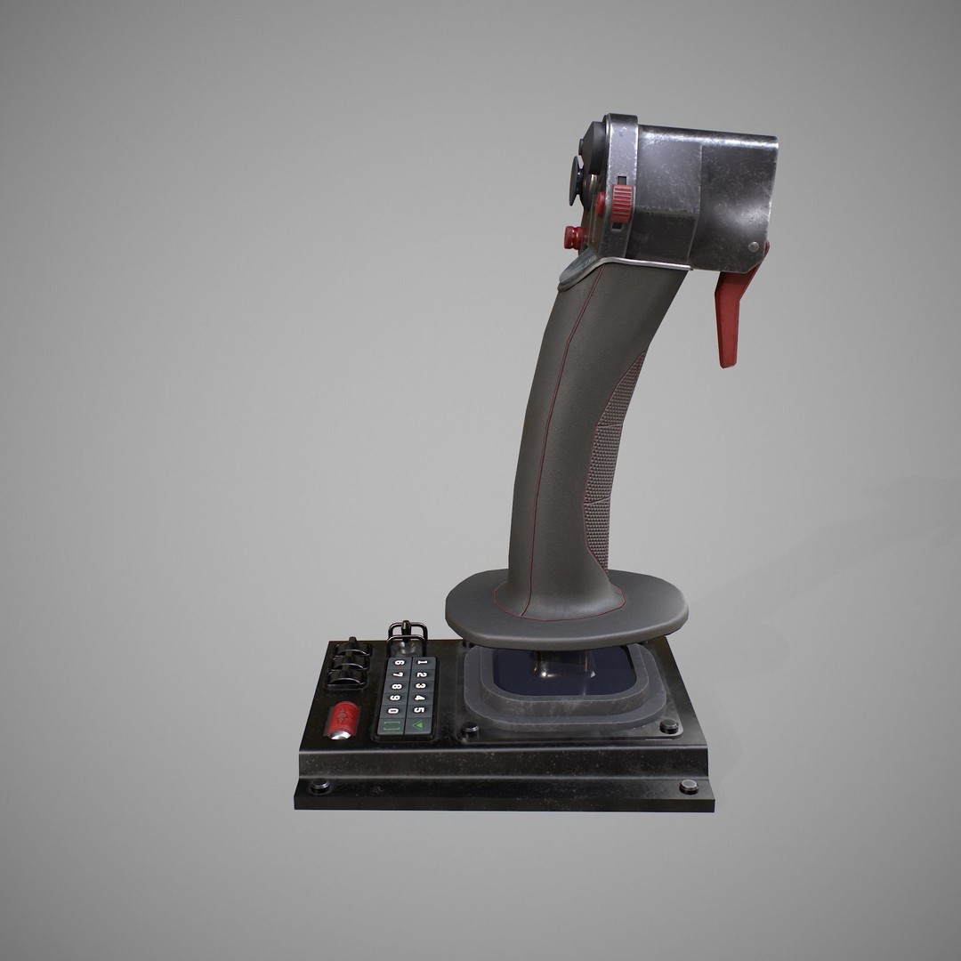 Joystick 3D Model – Photorealistic Game Asset with PBR Textures - View 5