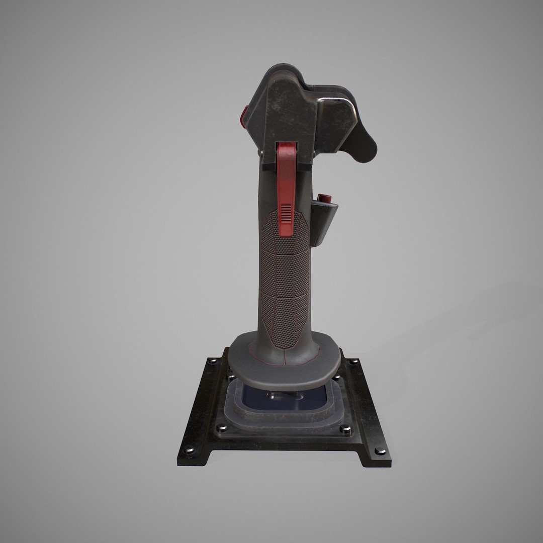 Joystick 3D Model – Photorealistic Game Asset with PBR Textures - View 6