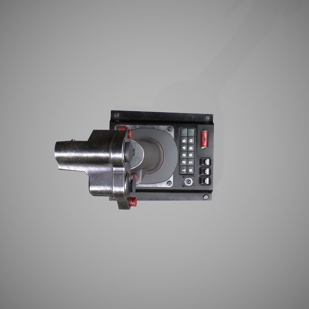 Joystick 3D Model – Photorealistic Game Asset with PBR Textures - View 8