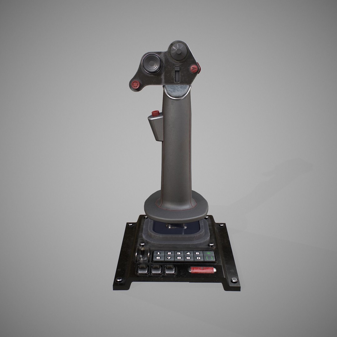 Joystick 3D Model – Photorealistic Game Asset with PBR Textures - View 9