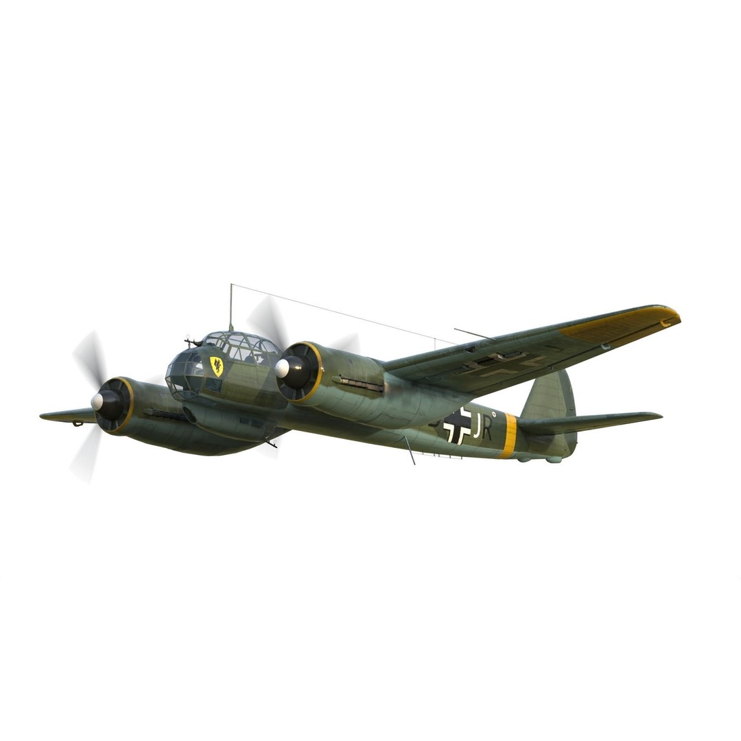 Junkers Ju 88 Bomber 3D Model – PBR Game-Ready Aircraft, FBX - View 5