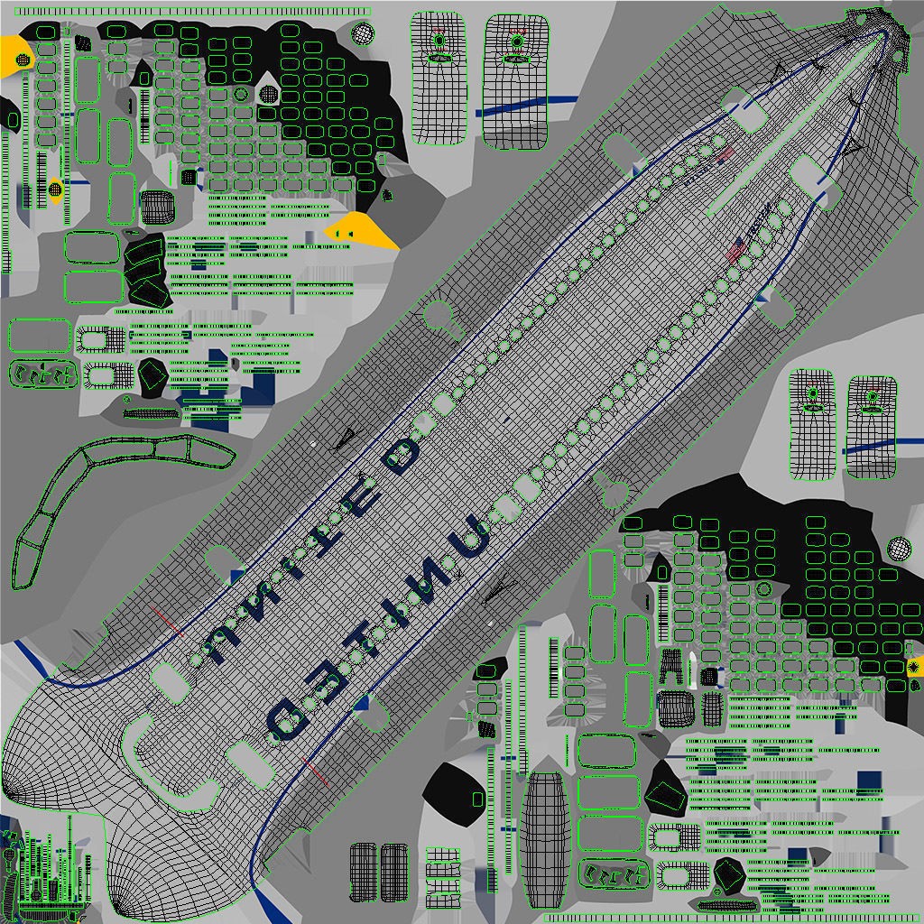 Boeing 737-800 3D Model – Low Poly Game Ready Aircraft, FBX - View 18