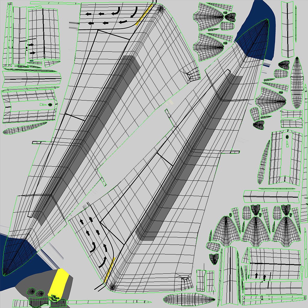 Boeing 737-800 3D Model – Low Poly Game Ready Aircraft, FBX - View 21