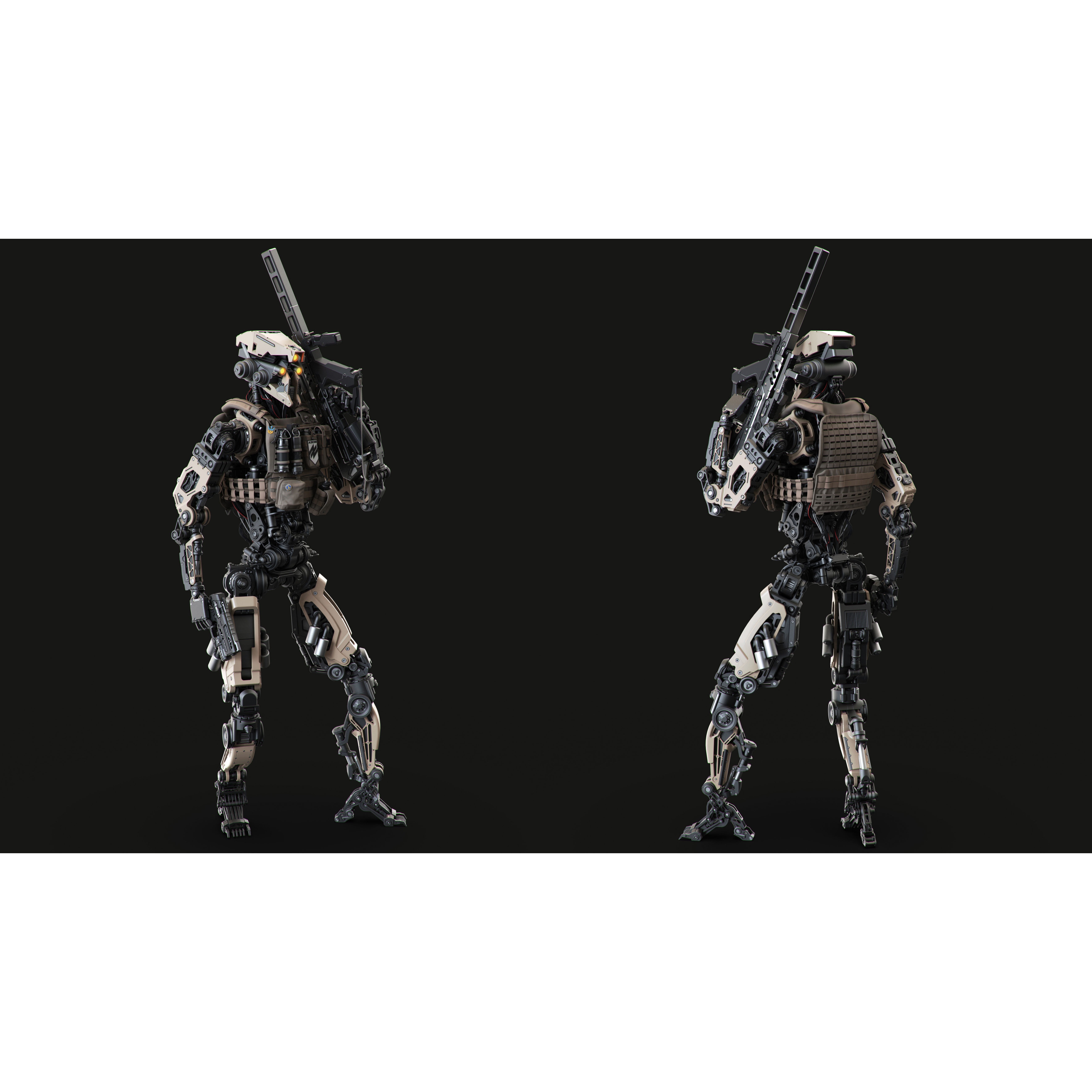 Sci-Fi Hard Surface Mechanical Kitbash - Game-Ready 3D Model - View 3