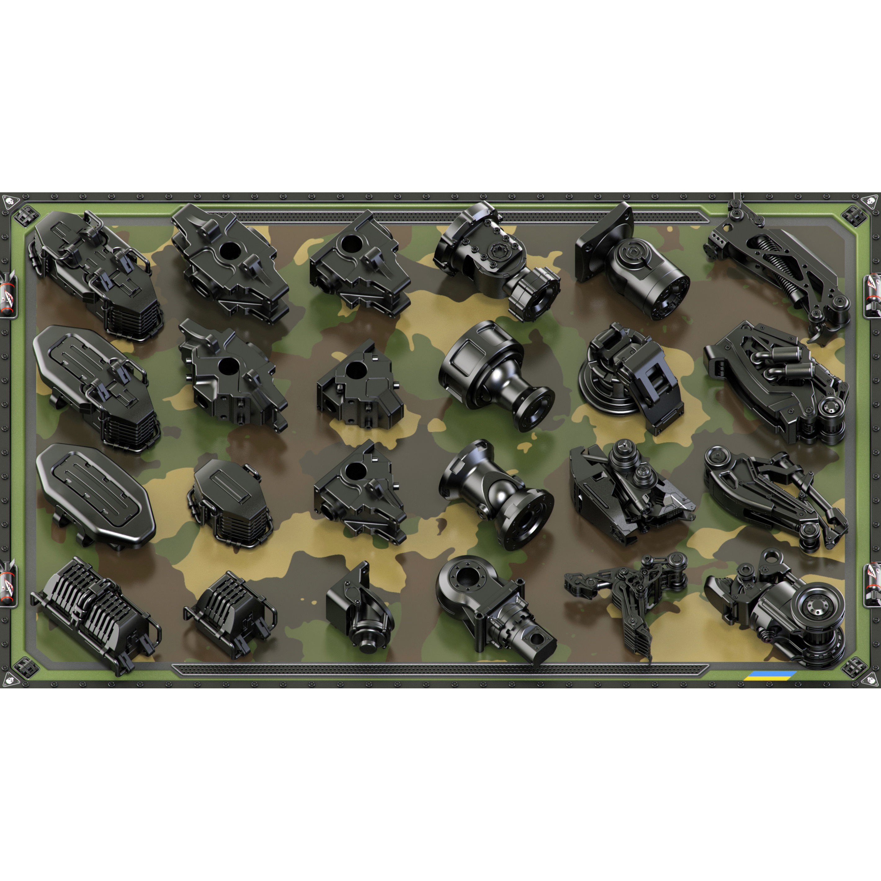 Sci-Fi Hard Surface Mechanical Kitbash - Game-Ready 3D Model - View 7