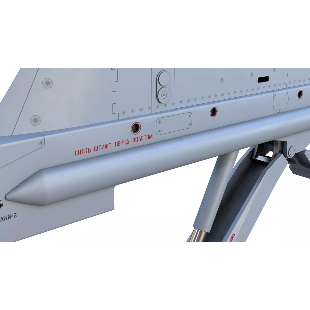 AKU-58 Aircraft Ejection Device 3D Model – Low Poly PBR Asset, FBX - View 12