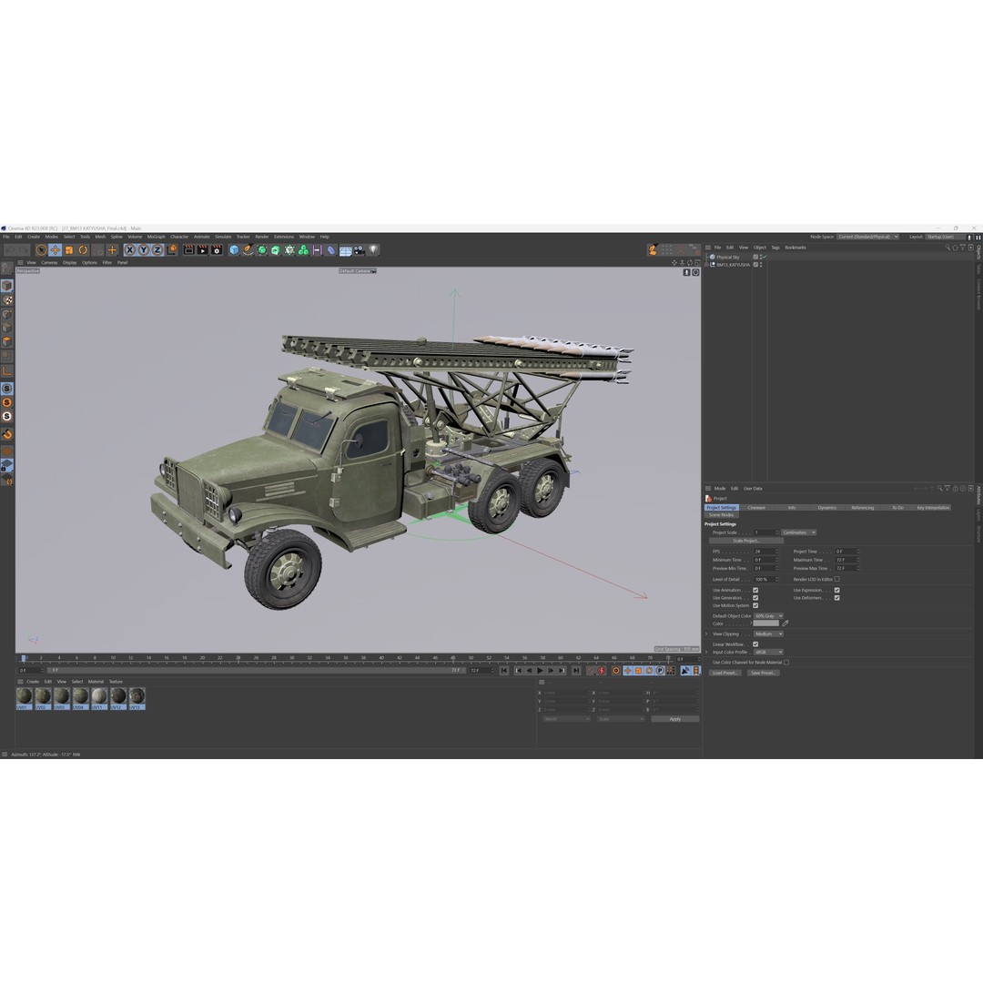 Katyusha Rocket Launcher 3D Model – Low Poly Game Asset, FBX - View 11