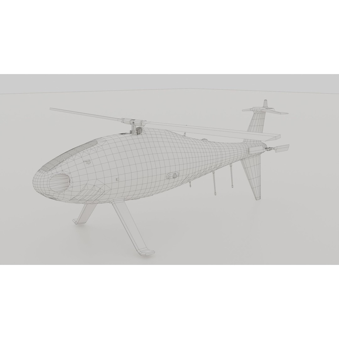 Camcopter S-100 3D Model – Low Poly Game Ready Aerial Vehicle, FBX