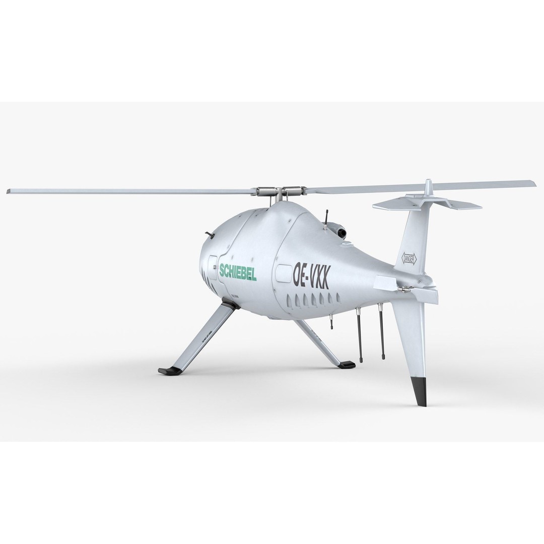Camcopter S-100 3D Model – Low Poly Game Ready Aerial Vehicle, FBX - View 11