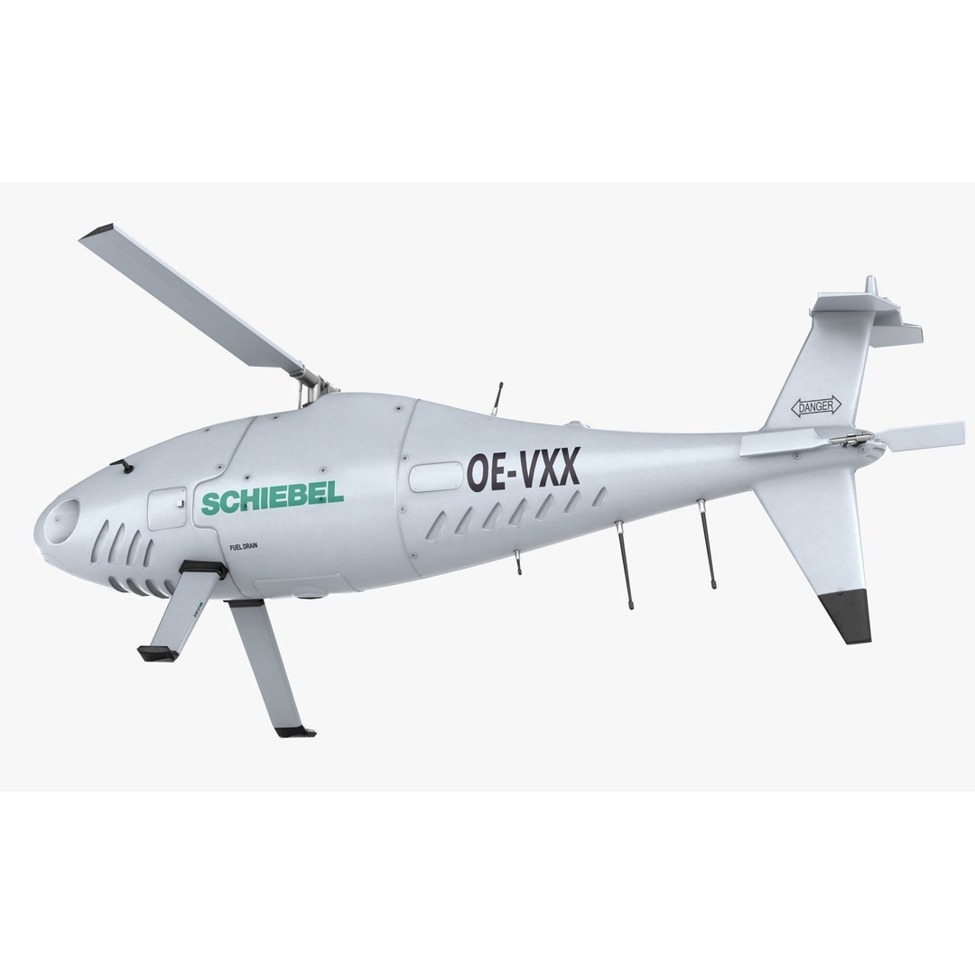 Camcopter S-100 3D Model – Low Poly Game Ready Aerial Vehicle, FBX - View 13