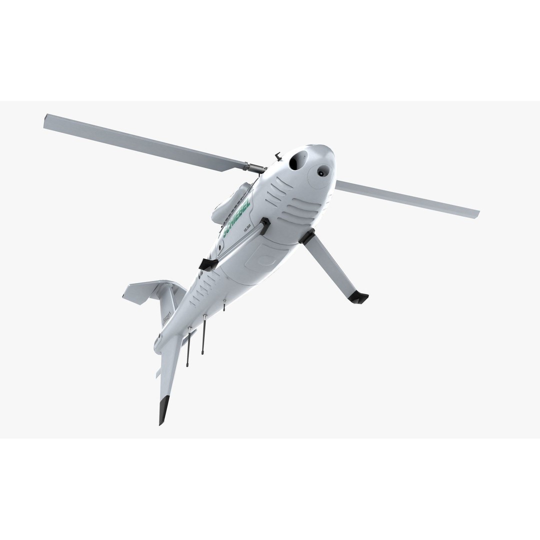 Camcopter S-100 3D Model – Low Poly Game Ready Aerial Vehicle, FBX - View 14