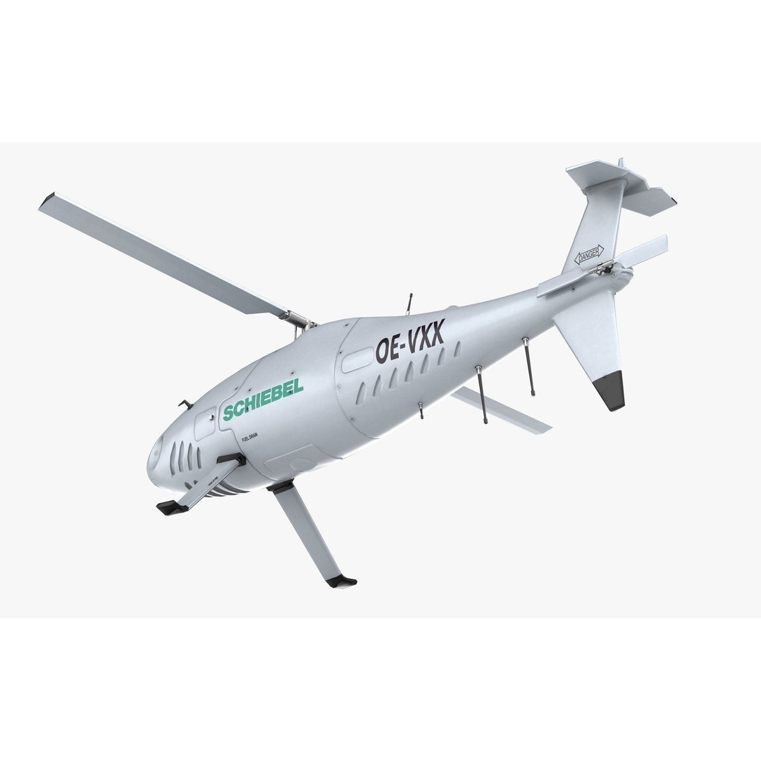Camcopter S-100 3D Model – Low Poly Game Ready Aerial Vehicle, FBX - View 15