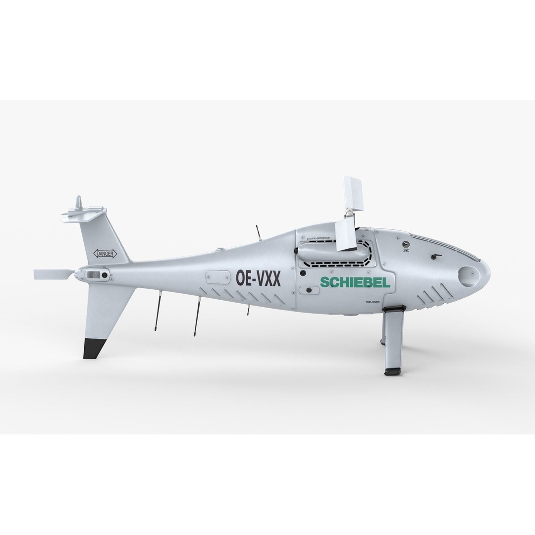Camcopter S-100 3D Model – Low Poly Game Ready Aerial Vehicle, FBX - View 16