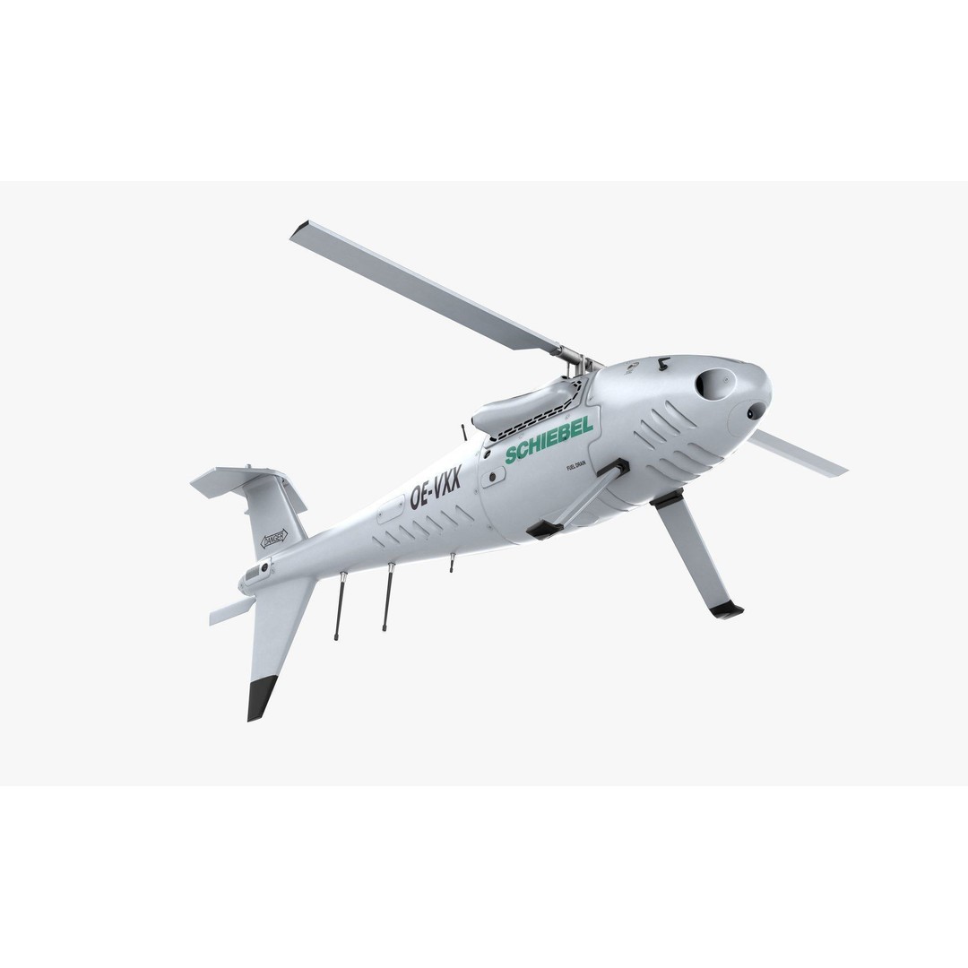 Camcopter S-100 3D Model – Low Poly Game Ready Aerial Vehicle, FBX - View 5