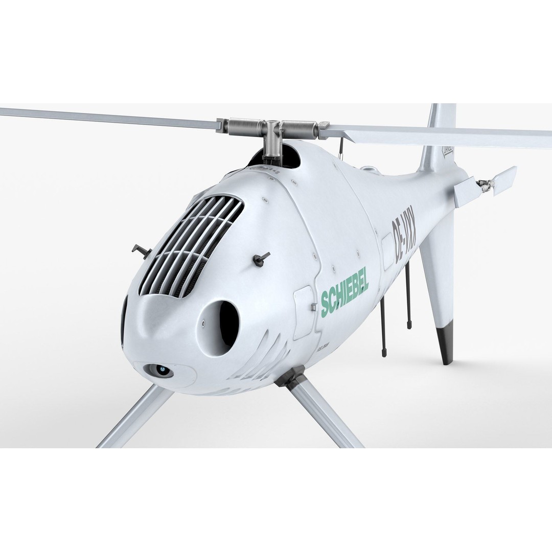Camcopter S-100 3D Model – Low Poly Game Ready Aerial Vehicle, FBX - View 7
