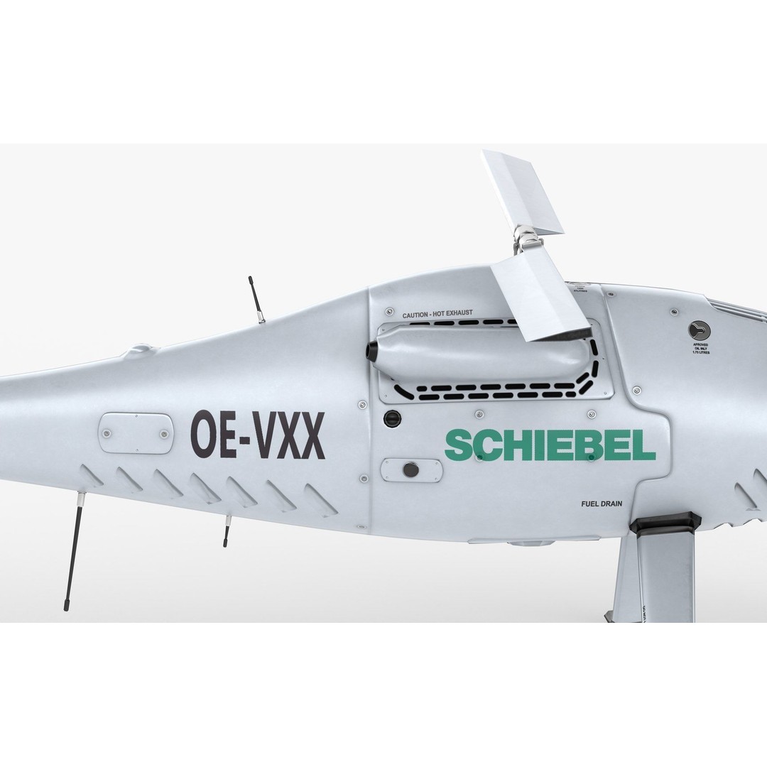 Camcopter S-100 3D Model – Low Poly Game Ready Aerial Vehicle, FBX - View 8