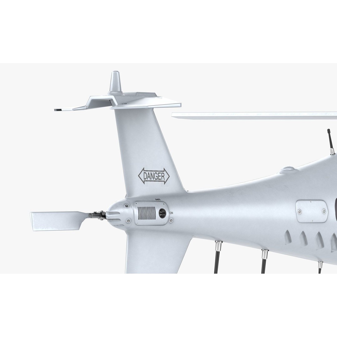 Camcopter S-100 3D Model – Low Poly Game Ready Aerial Vehicle, FBX - View 9