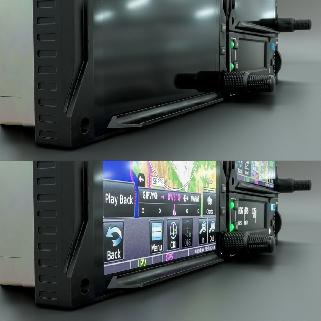 Aircraft Navigation 3D Model – Low Poly PBR Asset for Simulators - View 10