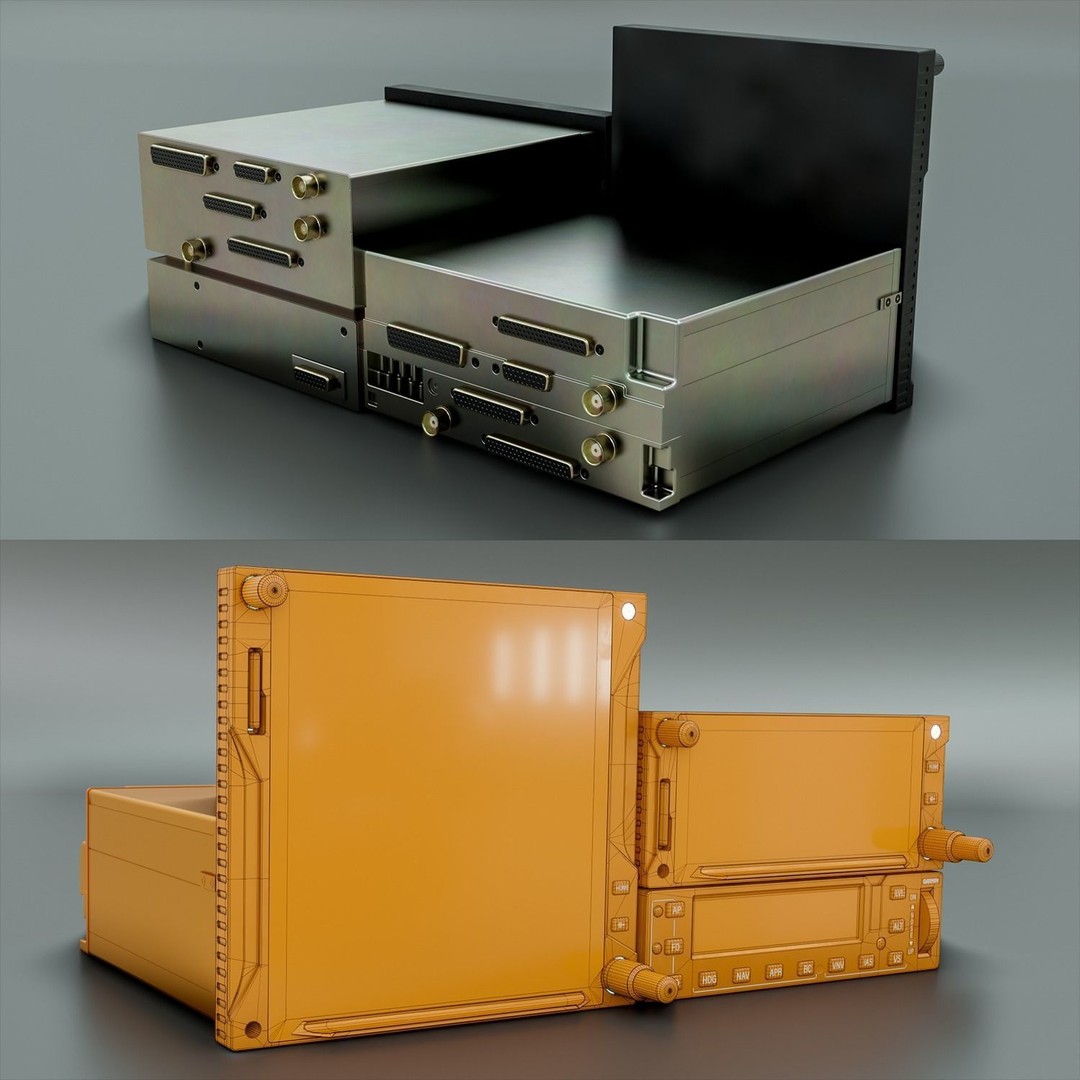 Aircraft Navigation 3D Model – Low Poly PBR Asset for Simulators - View 11