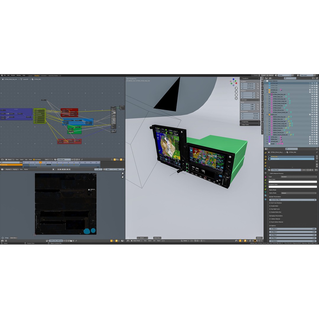 Aircraft Navigation 3D Model – Low Poly PBR Asset for Simulators - View 13