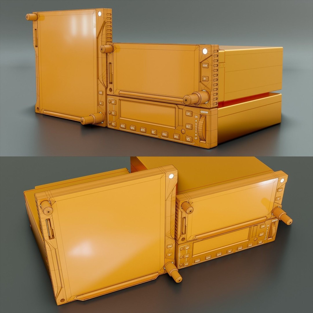 Aircraft Navigation 3D Model – Low Poly PBR Asset for Simulators - View 14
