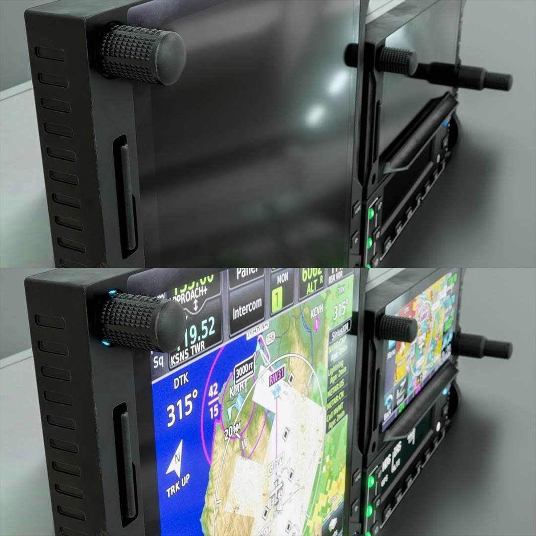 Aircraft Navigation 3D Model – Low Poly PBR Asset for Simulators - View 9