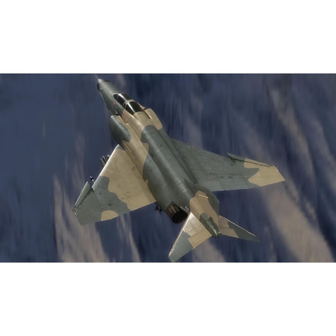 F4 Phantom 2 3D Model – Low Poly Rigged Aircraft with Changeable Decals - View 6