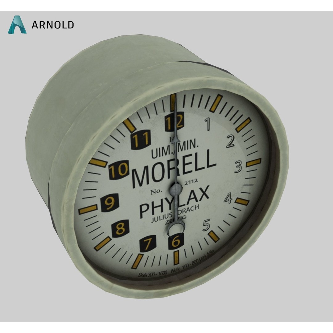 World War 1 Cockpit Interior 3D Model – Low Poly Game Ready FBX Asset - View 27