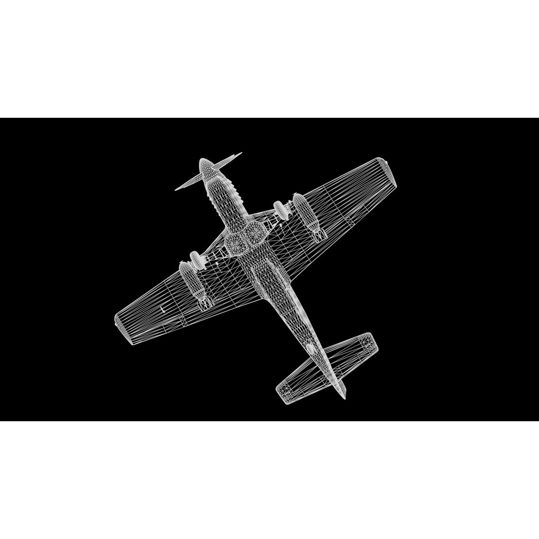 P51D Mustang 3D Model – High Poly Military Aircraft, FBX - View 25