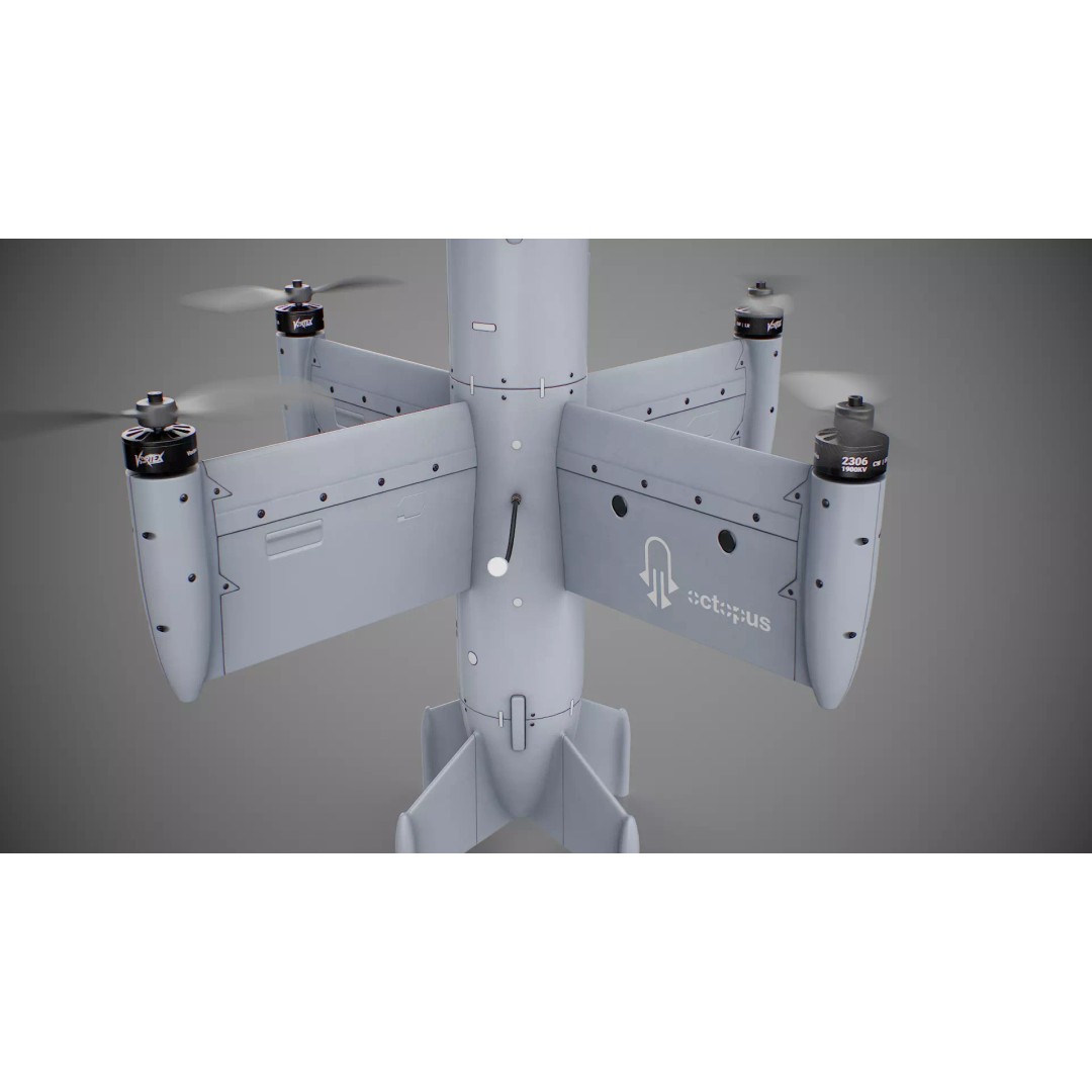 Ukrainian Interceptor Drone Octopus 3D Model – Low Poly Game Ready, PBR - View 11