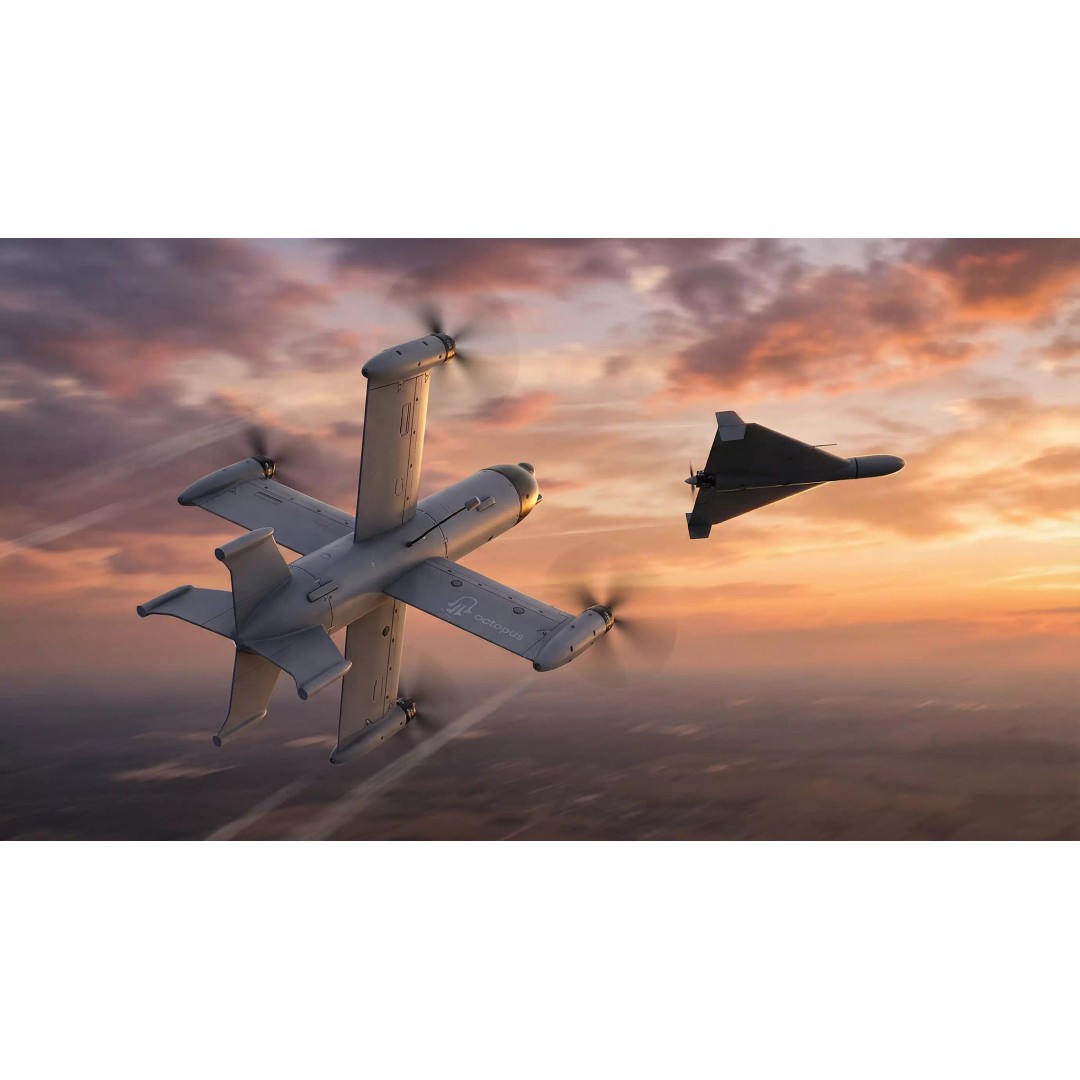 Ukrainian Interceptor Drone Octopus 3D Model – Low Poly Game Ready, PBR - View 3