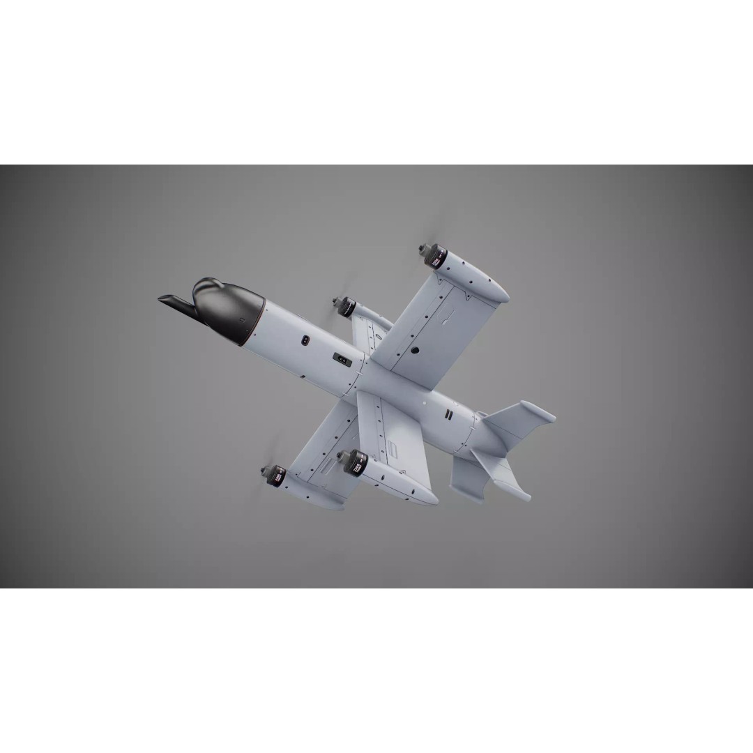 Ukrainian Interceptor Drone Octopus 3D Model – Low Poly Game Ready, PBR - View 4