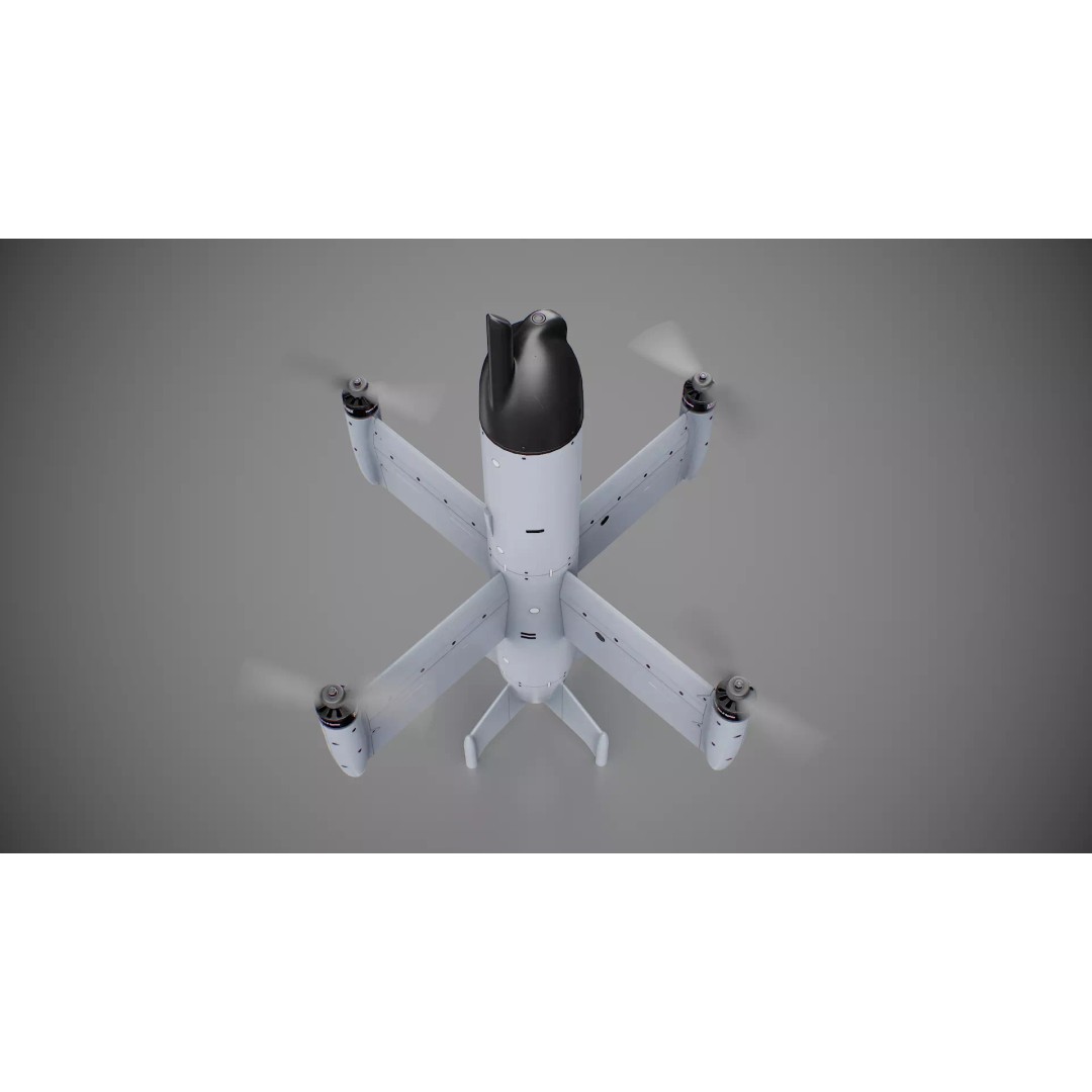 Ukrainian Interceptor Drone Octopus 3D Model – Low Poly Game Ready, PBR - View 9