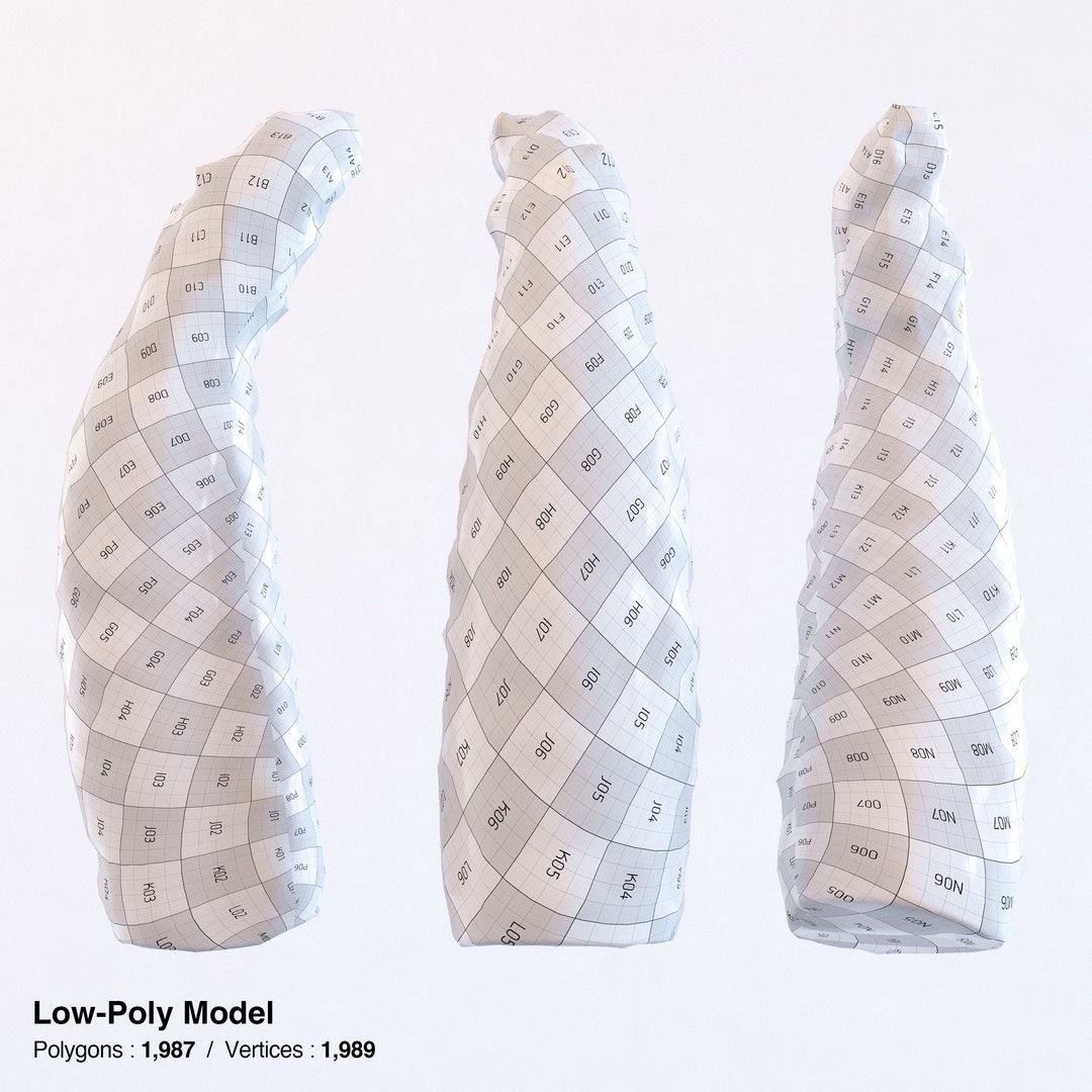 Sharkskin Wasabi Grater Set 3D Model – Low Poly Kitchenware, FBX, Blender - View 29