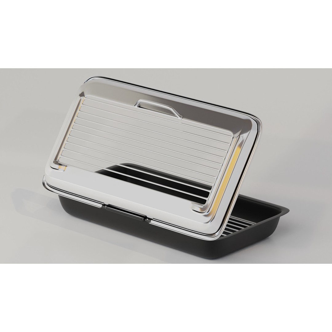 Grill Smoker Box 3D Model – PBR Game-Ready Asset, FBX - View 7