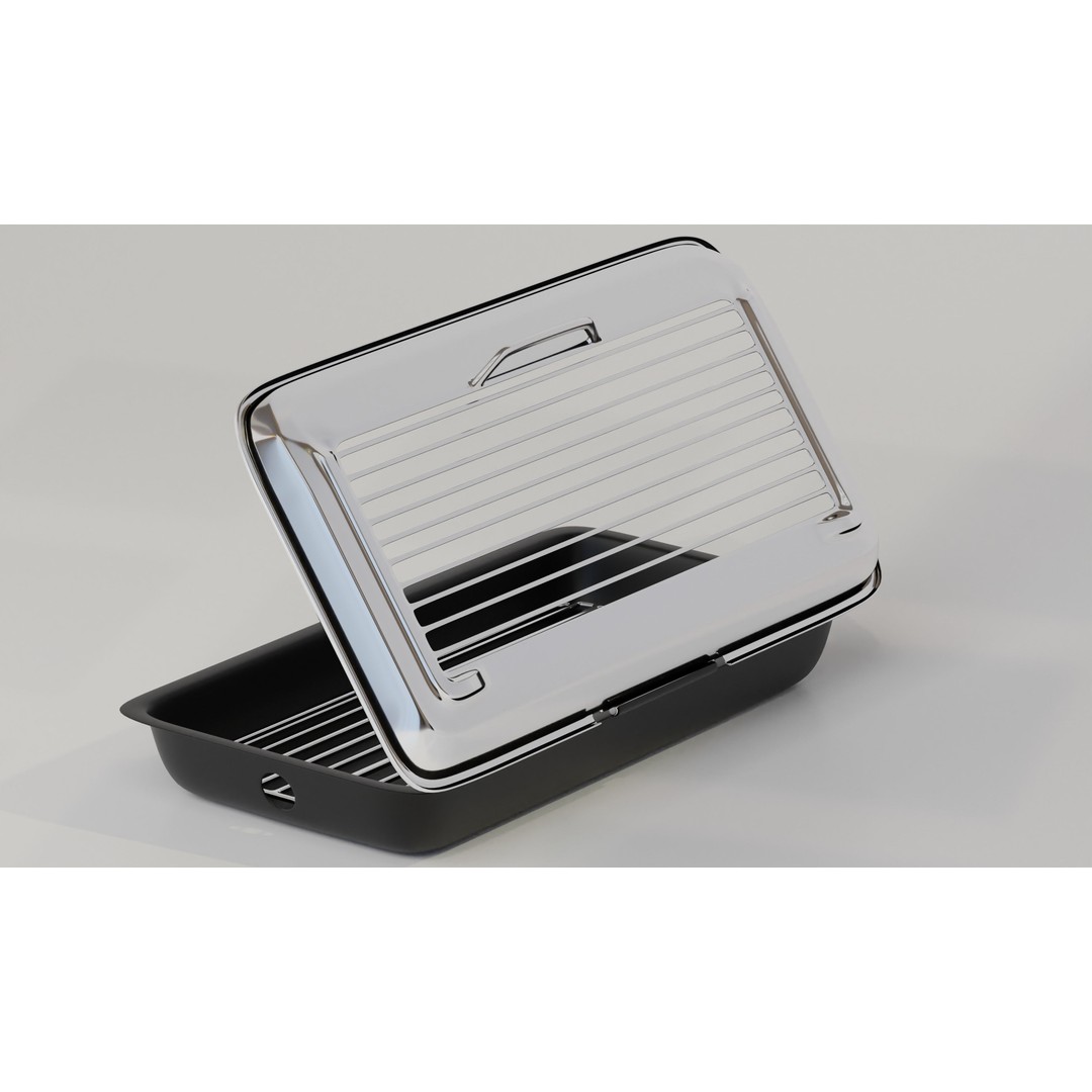Grill Smoker Box 3D Model – PBR Game-Ready Asset, FBX - View 8