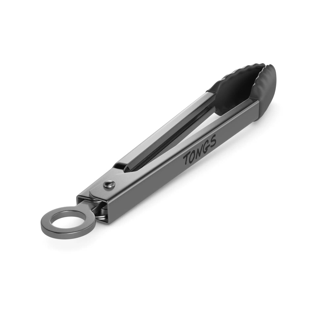 Stainless Steel Tongs 3D Model – Realistic Kitchen Utensils, FBX - View 2